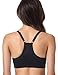 Gratlin Women's Nursing Bras Support Sports Racerback Wireless Padded Breastfeeding Maternity Bras Black X-Large