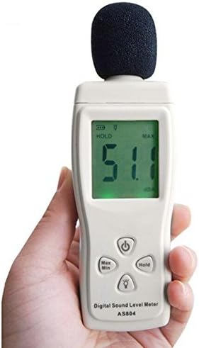 Digital Decibel Sound Level Meter Tester for Indoor/ Outdoor Uses Sound Pressure Level 30 to 130dBA AS804