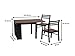 Persia 3-piece Breakfast Dining Set Brown and Black