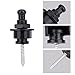 Alomejor Guitar Strap Locks Pcs Durable Bass Strap Lock Buttons Black Silver for Thick Electric Guitar Shoulder Strap(Black)thumb 3