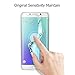 Galaxy S6 EdgeTempered Glass Screen Protector (1-Pack),JRG 3D Edge Coverage Screen Protector For Samsung Galaxy S6 Edge( UltraClear)(Anti-bubbles)( 9H Hardness)( Anti-fingerprints ) (clear)