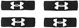 Under Armour 1-Inch Performance Wristband, One Size, Black (Pack of 4)
