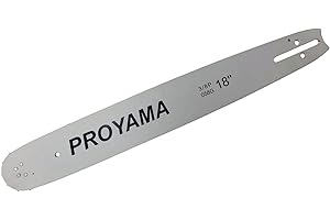 PROYAMA Replacement Chainsaw Guide Bar, 18-Inch Bar Length, 3/8" Pitch, 0.058" Gauge, 64 Drive Links