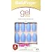 Kiss Gold Finger Gel Glam 24 Nails GFC06 Stiletto Matte Finish Cornflower Blue