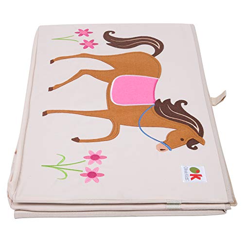 41so9S56OxL - Olive Kids by Wildkin Toy Chest, Perfect for Playroom Organization, Measures 24 x 15 x 14 Inches, Coordinates with Other Room D&eacute;cor &ndash; Horses