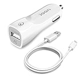 Samsung Galaxy S7 Edge Car Charger 18W Qualcomm Quick Charge 2.0 USB Adapter with 3 feet Micro USB Charging Cable Cord for all QC 2.0 Compatible Devices