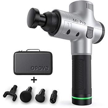 Massage Gun Deep Tissue Percussion Muscle Massager for Pain Relief, Handheld Electric Body Massager Sports Drill Portable Super Quiet Brushless Motor, opove G3 Pro