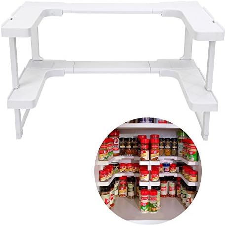 Spicy Shelf Stackable Organizer - 64 Spice Jar Rack Spicy Shelf Spice Rack for kitchen