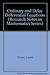 Ordinary and Delay Differential Equations (Research Notes in Mathematics Series) - Joseph Wiener, Jack K. Hale