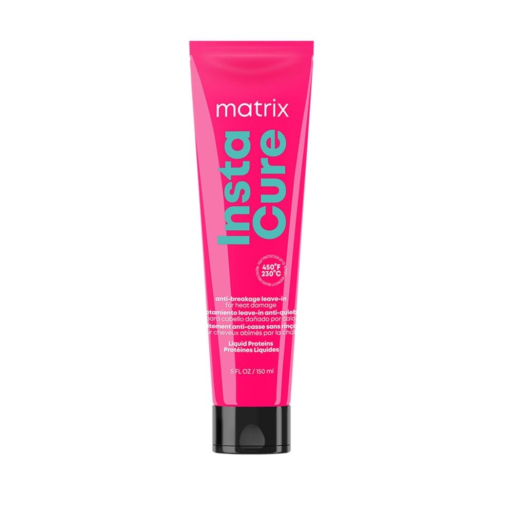 Matrix Instacure Anti-Breakage Leave In Cream, For Damaged Hair, Repairing Formula, With Citric Acid and Squalane, Strengthens From the Inside, Smooths and Softens, 150ml