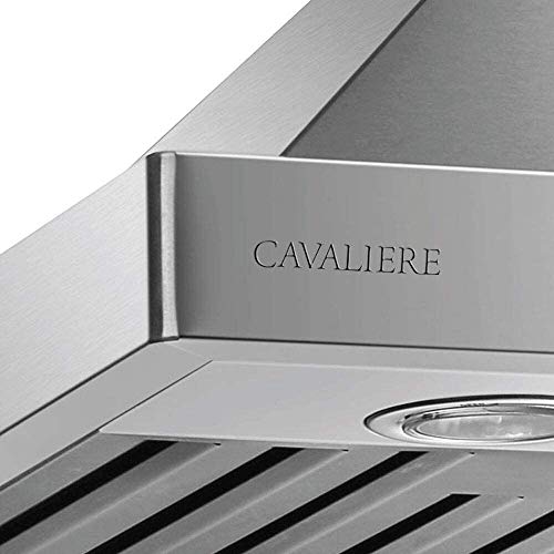 CAVALIERE Range Hood 30" Inch Wall Mounted, Brushed Stainless Steel