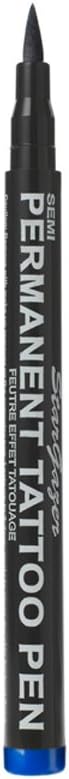 Stargazer Semi-Permanent Vegan Tattoo Pen Blue 24Hr Skin Art Fine Line Nib