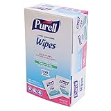 Purell 9022-10 Sanitizing Hand Wipes, Individually Wrapped (Pack of 100)