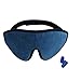 3D Sleep Mask - Lightweight & Comfortable Eye Mask - Blindfold Eye Shield with Ear Plugs,Travel Pouch - For Men Women Kids Who are on Airplane, Office and Bed - A Perfect Gift For Eyes(Blue)