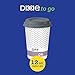 Dixie To Go Paper Coffee Cups With Lids, 12 oz, 66 ct, Disposable Insulated Paper Cups for On-The-Go Hot or Cold Beverages