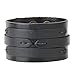 GelConnie Black Leather Cuff Bracelet Punk Belt Braided Wrap Bracelet Viking Bangle Handmade Woven Wristband LPB005-black