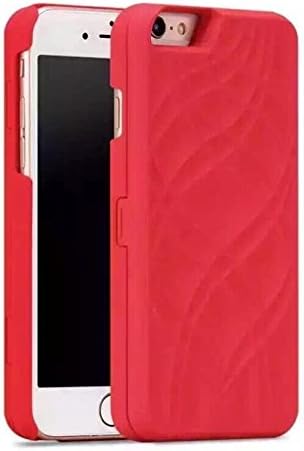 casyva Case For iPhone 7 6 6S 8 Plus X Fashion Lady Mirror Wallet Case Leather Flip 3D Makeup Mirror Phone Cases Card Slot Holder Stand (Red iPhone 8/7)
