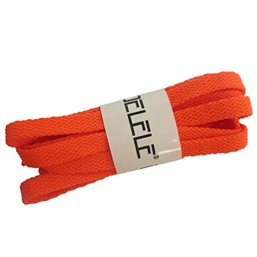 DELELE2 Pair Flat Shoe laces 5/16" Wide Shoelaces for Athletic Running Sneakers Shoes Boot Strings