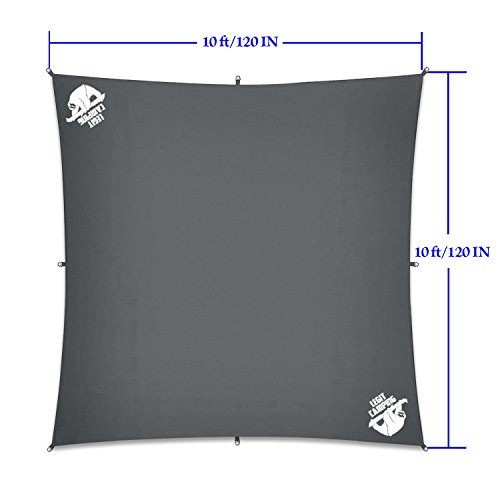 Hammock Rain Fly Camping Tarp by Legit Camping - Extra Large Hammock Tarp Fits Double Hammocks - Adventure in Any Weather - Great for Backpacking, Traveling, Hiking - XL 10’ - Durable, Easy Set Up - Thumbnail 2