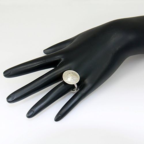 Handmade Mercury Dime Coin Ring, Artisan Hand Forged Sterling Silver Jewelry, Custom Order Size