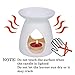 Ivenf Tear Drop Vase Shape Ceramic Tea Light Holder, Aromatherapy Essential Oil Burner, Wax Melt Warmer
