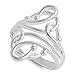 CHOOSE YOUR COLOR Sterling Silver Fashion Bead Ring