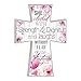 P. Graham Dunn She is Clothed Proverbs 31:25 Decorative Mounted Plaque Wall Cross - 8