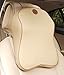 Anyshock Car Headrest Memory Foam Car Neck Pillow Travel Auto Head Neck Rest Cushion with Ergonomically for Adjust Sitting Position Relief Pain of Back/Spine/Coccyx in Travel/Office/Home/Car(Beige)