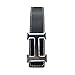 Maikun H Letter Silver Buckle Black Leather Belt 100cm for Waist Size 28-30