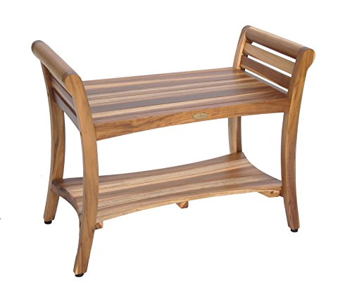 EcoDecors Symmetry Shower Bench, Natural - Thumbnail 7