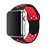 SMEECO Compatible with Apple Watch Band 38mm 40mm S/M,Soft Breathable Silicone Strap Replacement iWatch Bands for Apple Watch Series 4,Series 3, Series 2, Series 1 Sport Nike