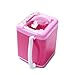 WesGen Makeup Brush Cleaner Device,Miniature Automatic Cleaning Washing Machine Mini Toy (Pink)