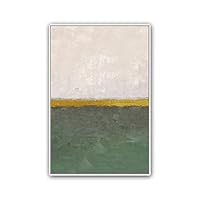 Framed Canvas Wall Art Abstract Color Block Canvas Prints Home Artwork Decoration for Living Room,Bedroom - 16x24 inches