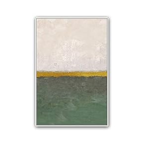 Framed Canvas Wall Art Abstract Color Block Canvas Prints Home Artwork Decoration for Living Room,Bedroom - 16x24 inches