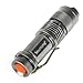Securitying 3.5W 300 Lumens Mini XPE Q5 Zoomable LED Flashlight Adjustable Focus Portable LED Light Lamp Flashlight Torch - Silver