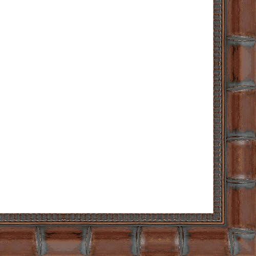 14x18 Wide Brown 'Bamboo' Solid Wood Frame - Great for Posters, Photos, Art Prints, Mirror, Chalk Boards, Cork Boards and Marker Boards