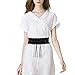 Acecharming Women Faux Leather Obi Belt, Women Belts for Dresses Elastic Vintage Belt Warm Gifts for Daughters, Girlfriends, Mother