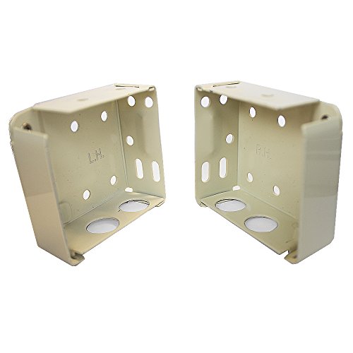Delta Blinds Supply High Profile Box Mounting Bracket Set for Window Blinds - Alabaster