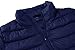 ZSHOW Women's Puffer Jacket Short Warm Lightweight Winter Jacket with Stand Collar (Navy,L)