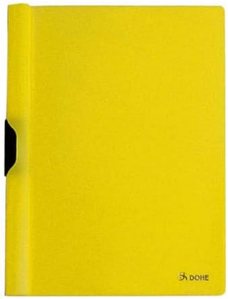 dohe 90417 – DOSSIER with Metal Clip, A4, Yellow