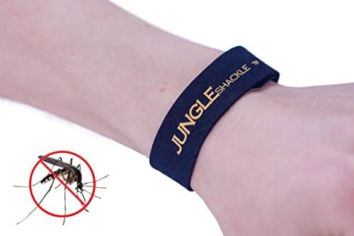 JUNGLEshackle Natural Mosquito Repellent Wristband, 5 Pack