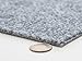 Peel and Stick 12-in x12-in Self Adhesive Carpet Tiles Do It Yourself (DIY) Ribbed Carpet Floor Tiles for Residential & Commercial Carpet Squares for Flooring Use 12 Tiles - Covers 12 Sq Ft (Smoke)