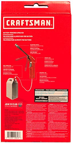 CRAFTSMAN Battery Powered Sprayer Wand (CMXCAFG190640) Easily Attaches to Most Ready to photo 9