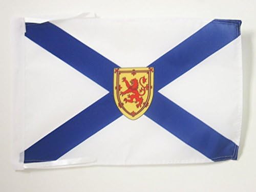 AZ FLAG, Nova Scotia Flag, 18'' x 12'', 100% Polyester Canada, Canadian region of Nova Scotia Small Banner with Two Cords