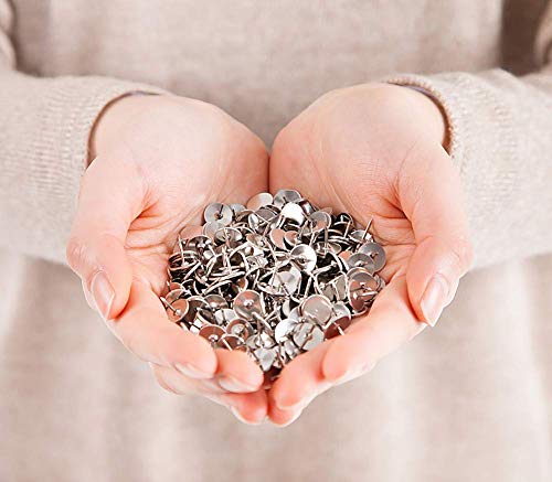 image for Grtard 300 Pack Steel Thumb Tack, Thumb Tacks Push Pins Silver Round H