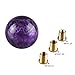 Ruien Marble Style Round Ball Gear Shift Knob with Adapters fit for Manual and Most Automatic 5-Speed 6-Speed Cars, Purple