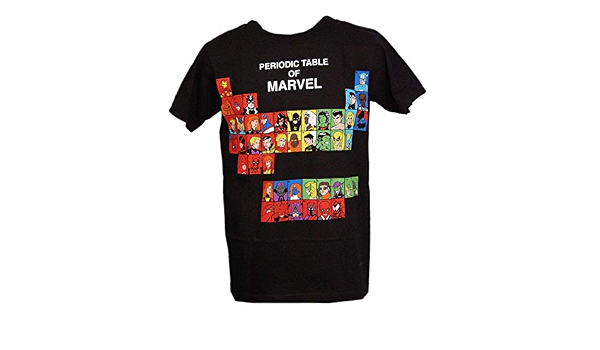 Periodic Table of Marvel T-Shirt Adult 