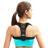 Shoulder Posture Corrector for Men & Women - Adjustable Clavicle Brace and Shoulder Posture Brace for Injury Rehab & Alignment - Improve Back with Figure 8 Shoulder Brace for Slouching & Hunching