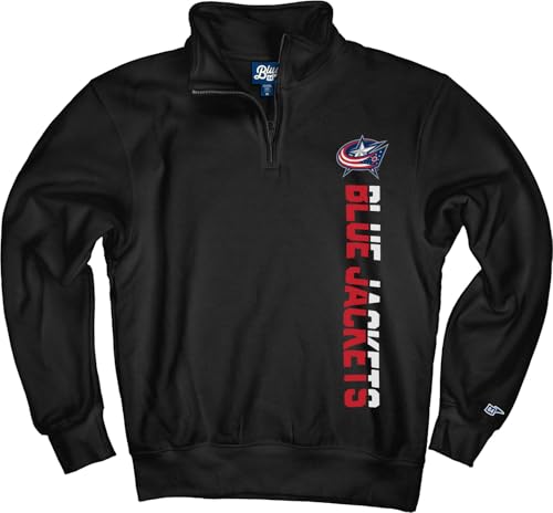 Columbus Blue Jackets NHL Officially Licensed Quarter Zip Sweatshirt Outlier Bl…