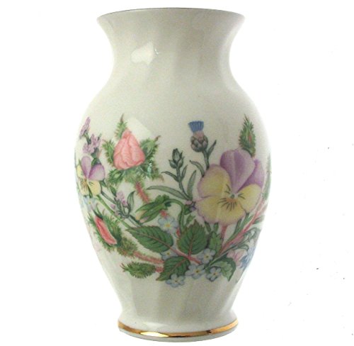 Amazon Com Aynsley Wild Tudor Vase 8 5 Cms Home Kitchen